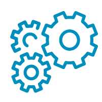 Icon image of three gears.