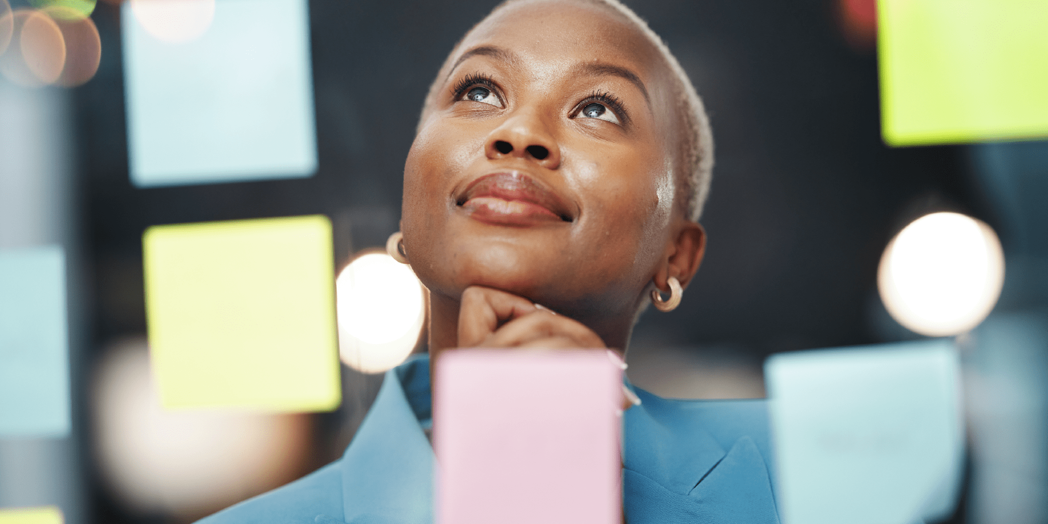 Woman leader considering professional development